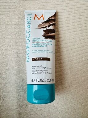 Moroccanoil Color Depositing Mask — Cocoa with Turquoise Cap